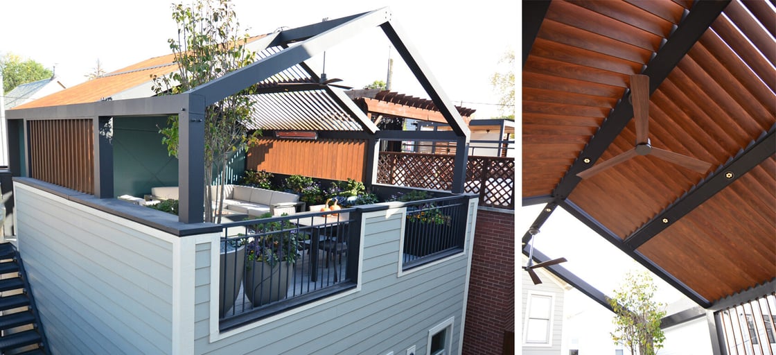 Louver Pergola Peak Roof